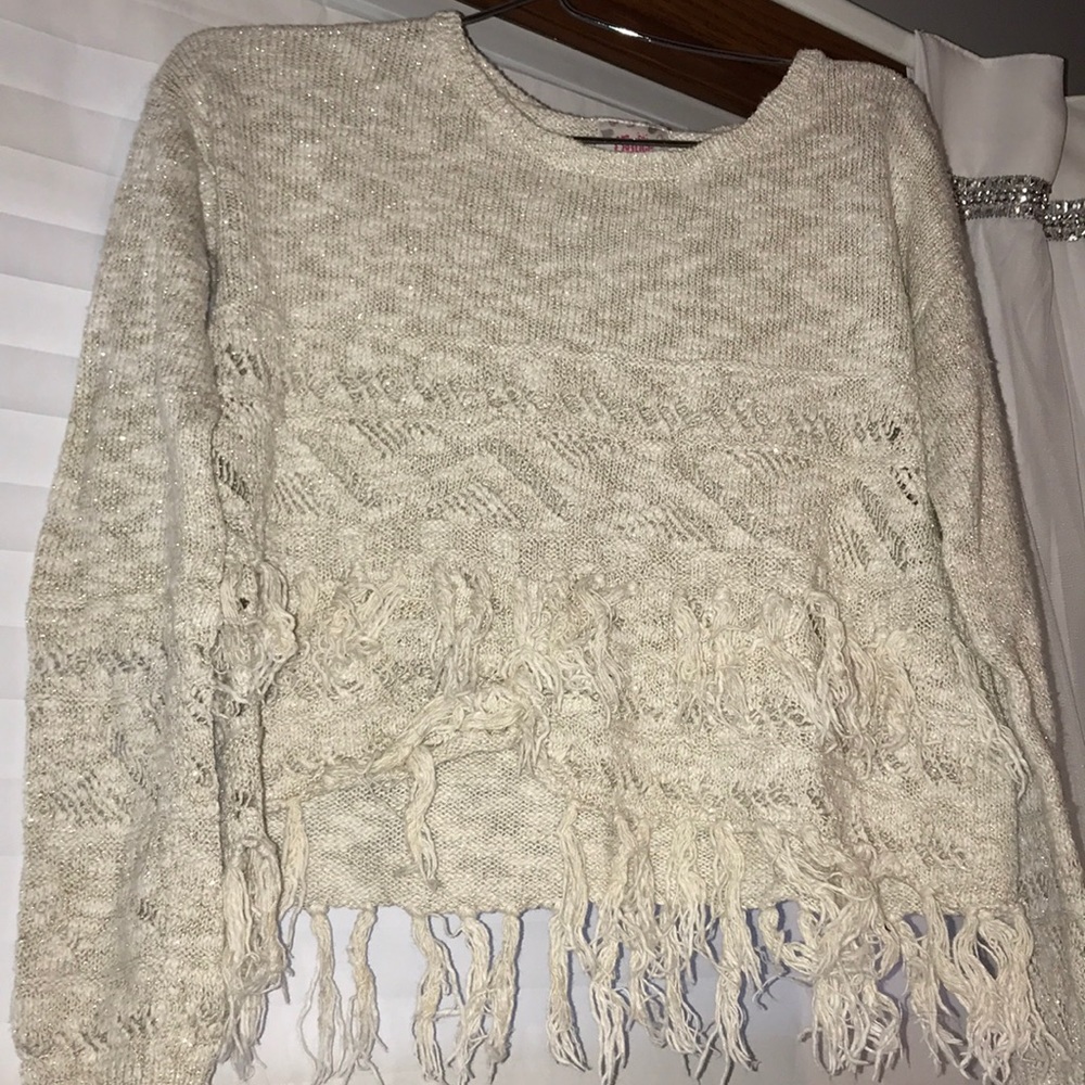 Justice hold sweater crop